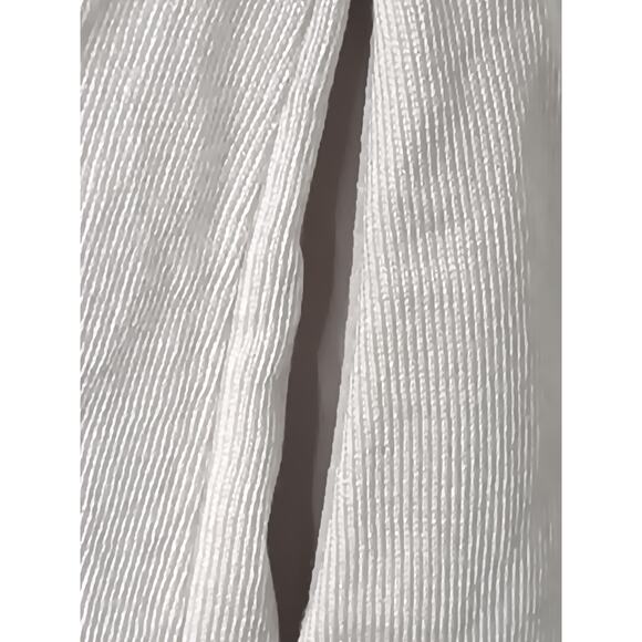 Foxey New York Beige Pleated Front Shift Dress Size 40 Medium Japan Made Pockets - Picture 10 of 14